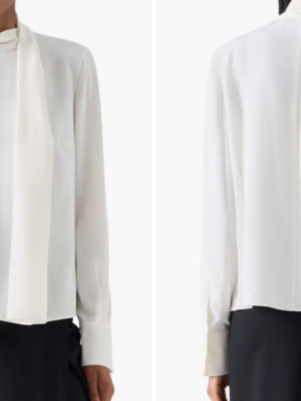 Akris Punto - Long-Sleeve Silk Scarf Blouse - size 6 - NEW with tags - Picture 6 of 16